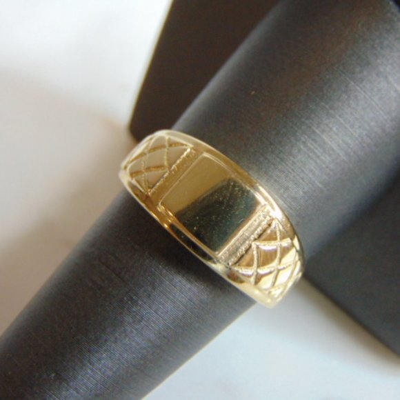 Mens Vintage Estate 14k Yellow Gold Ring 4.3g #E901 - Picture 1 of 4